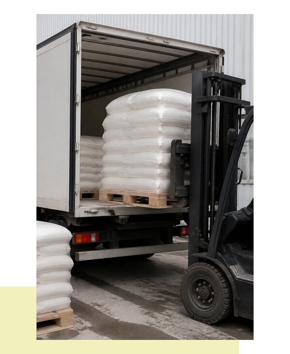 Перевозка муки автомобильным транспортом с доставкой в Гуся-Хрустального