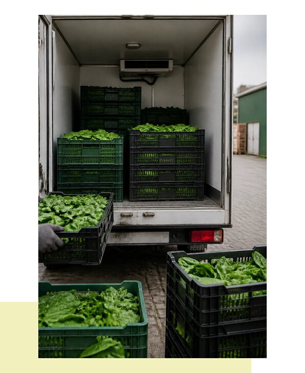 Перевозка шпината в Гуся-Хрустального с сохранением свежести продукции